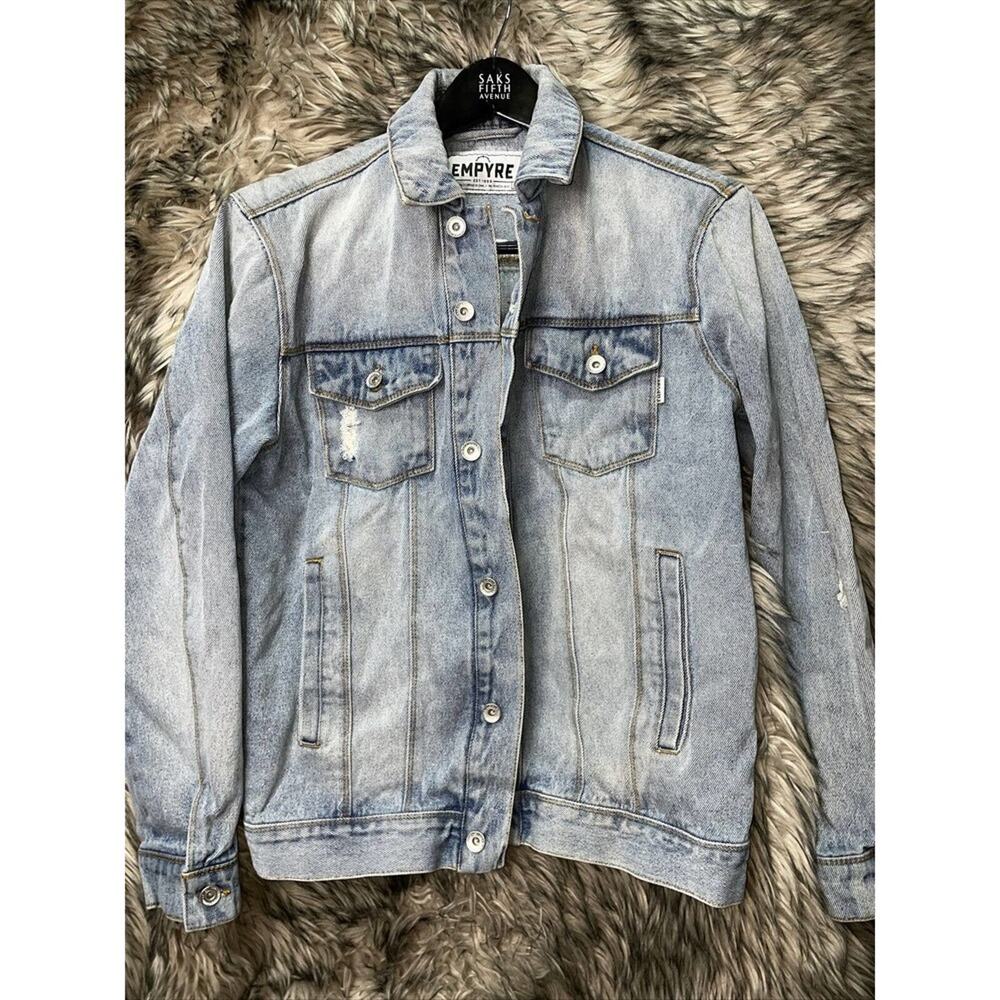 Empyre Scorpio Denim Embroidered Jacket Women's Size S - Picture 2 of 5